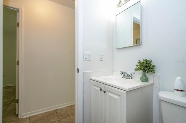 14796 SW 39th Cir, Ocala, FL 34473 - half bathroom with vanity and tile patterned floors