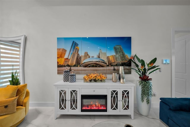 1214 Embers Pkwy W, Cape Coral, FL 33993 - living area with baseboards and a city view