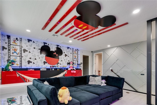 8109 Ludington Cir, Orlando, FL 32836 - living area featuring visible vents, recessed lighting, and pool table
