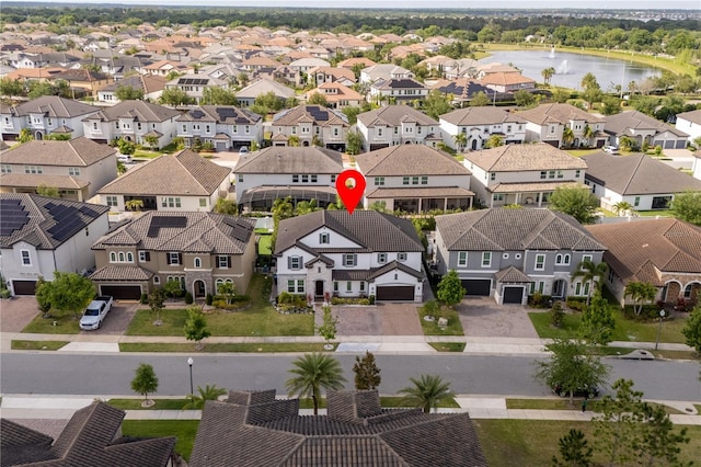 8109 Ludington Cir, Orlando, FL 32836 - aerial view with a water view and a residential view