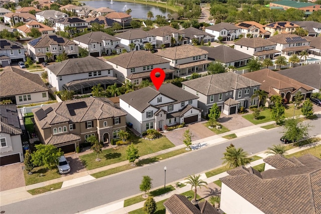 8109 Ludington Cir, Orlando, FL 32836 - bird's eye view with a water view and a residential view