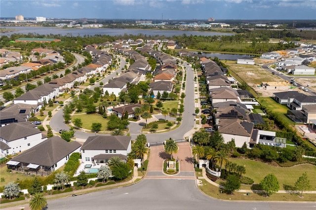 8109 Ludington Cir, Orlando, FL 32836 - birds eye view of property with a water view and a residential view