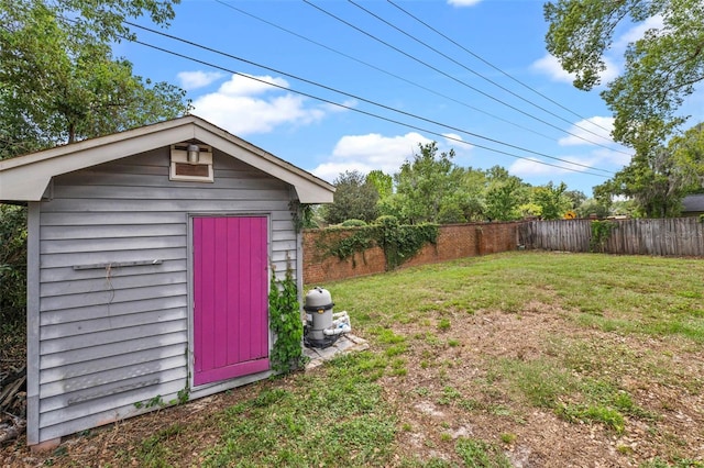 1010 Chokecherry Dr, Winter Springs, FL 32708 - fenced backyard featuring a storage unit