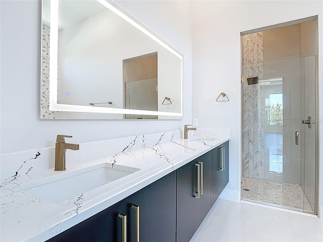 1080 E Jack Nicklaus Ct, Kissimmee, FL 34747 - full bath with a stall shower and double vanity