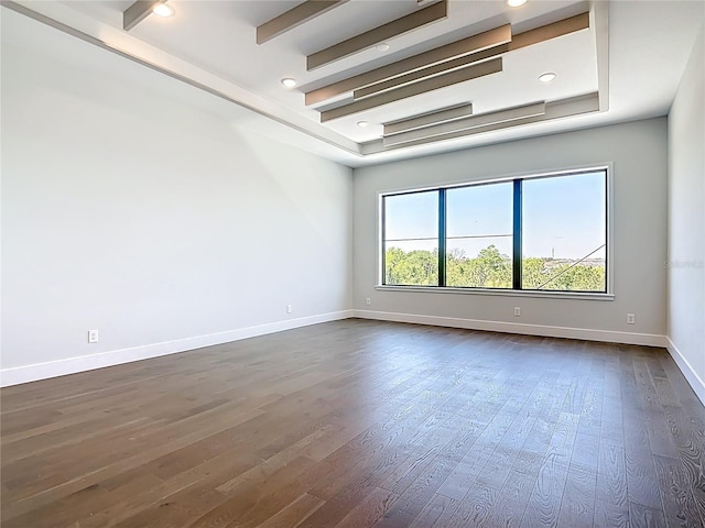 1080 E Jack Nicklaus Ct, Kissimmee, FL 34747 - spare room with dark wood-type flooring, baseboards, and recessed lighting