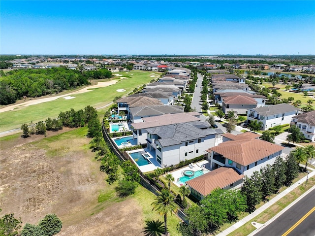 1080 E Jack Nicklaus Ct, Kissimmee, FL 34747 - aerial perspective of suburban area featuring a pool area and a local golf course