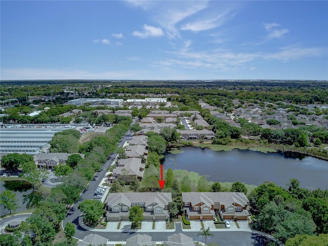 8419 Chamberlain Pl, Oviedo, FL 32765 - aerial view with a water view and a residential view