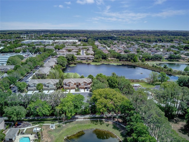 8419 Chamberlain Pl, Oviedo, FL 32765 - drone / aerial view with a water view and a residential view