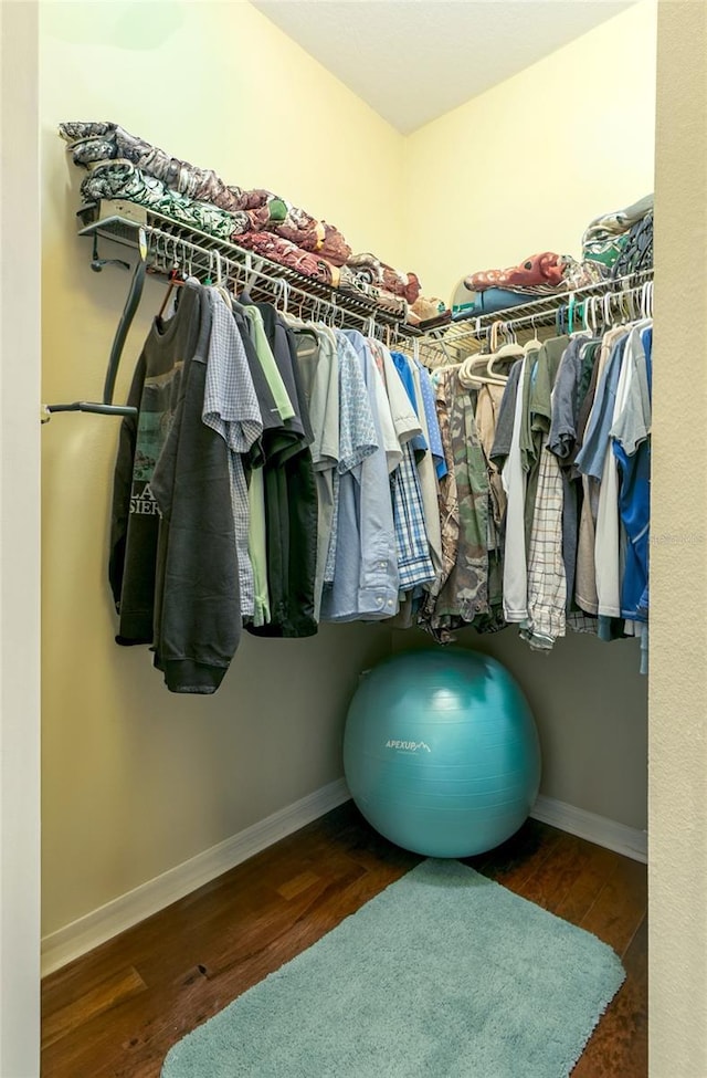 8419 Chamberlain Pl, Oviedo, FL 32765 - walk in closet featuring wood finished floors