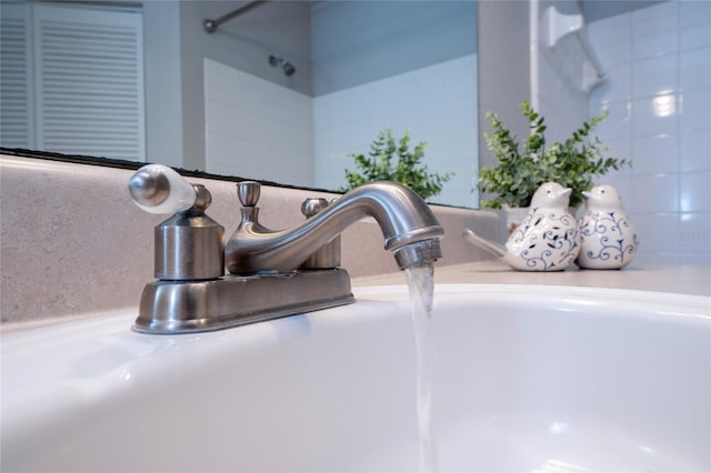 interior details featuring a sink