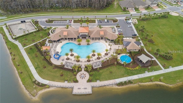 3041 Cardillino Way, Kissimmee, FL 34741 - aerial view featuring a water view