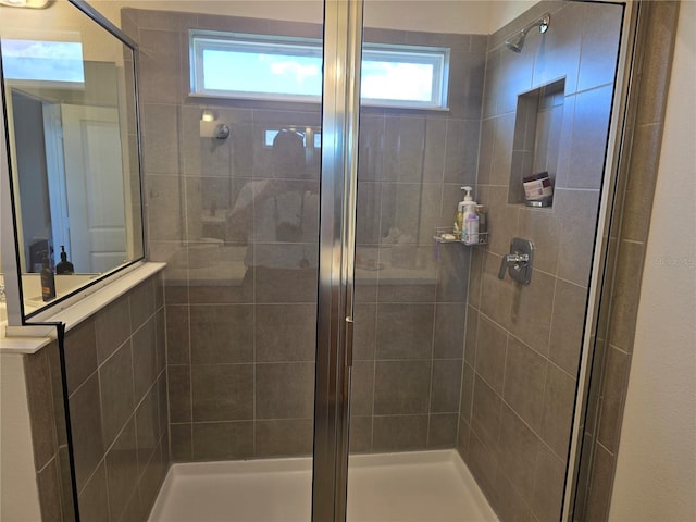 1764 Stamen Dr, Kissimmee, FL 34744 - bathroom featuring a stall shower and a healthy amount of sunlight