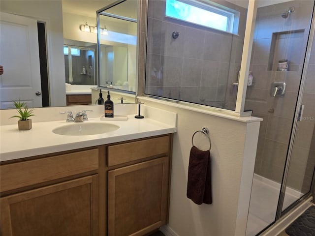 1764 Stamen Dr, Kissimmee, FL 34744 - full bathroom featuring a shower stall and vanity