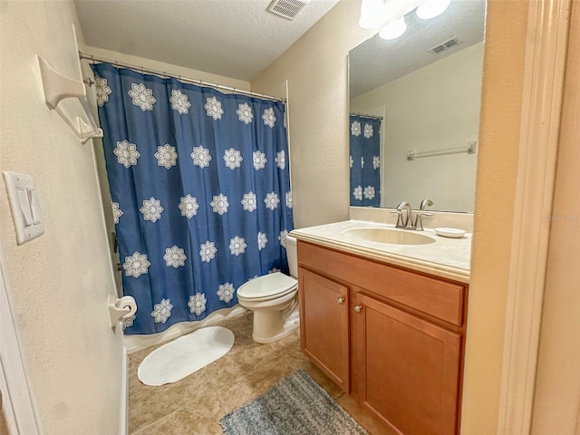 987 Alston Bay Blvd, Apopka, FL 32703 - bathroom featuring tile patterned floors, visible vents, toilet, and vanity