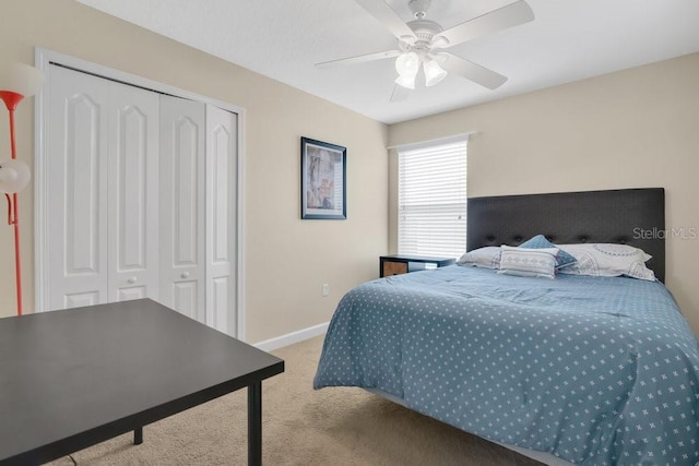 987 Alston Bay Blvd, Apopka, FL 32703 - carpeted bedroom featuring a closet and a ceiling fan