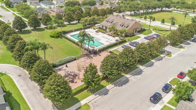 987 Alston Bay Blvd, Apopka, FL 32703 - aerial perspective of suburban area featuring a pool