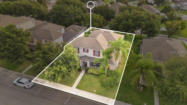 987 Alston Bay Blvd, Apopka, FL 32703 - aerial view of residential area featuring property parcel outlined