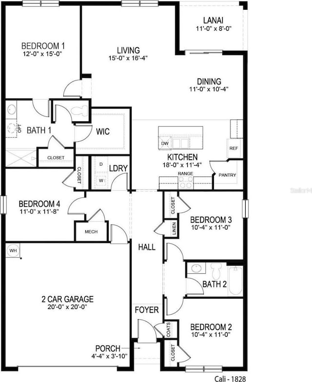 7162 Tigereye Way, Grant, FL 32949 - view of home floor plan