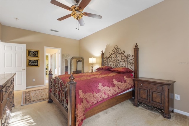 9244 Pecky Cypress Way, Orlando, FL 32836 - bedroom featuring baseboards, visible vents, and light carpet