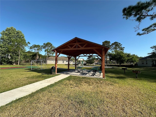 9244 Pecky Cypress Way, Orlando, FL 32836 - view of property's community featuring a gazebo and a yard