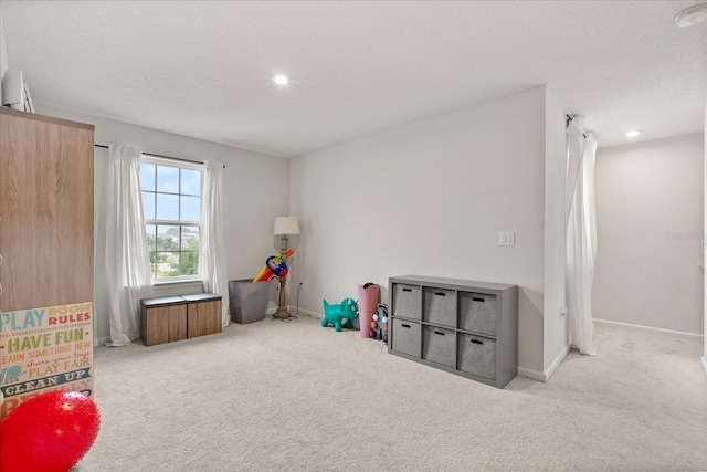 4301 Creek Bank Dr, Kissimmee, FL 34744 - playroom featuring recessed lighting, baseboards, and carpet floors