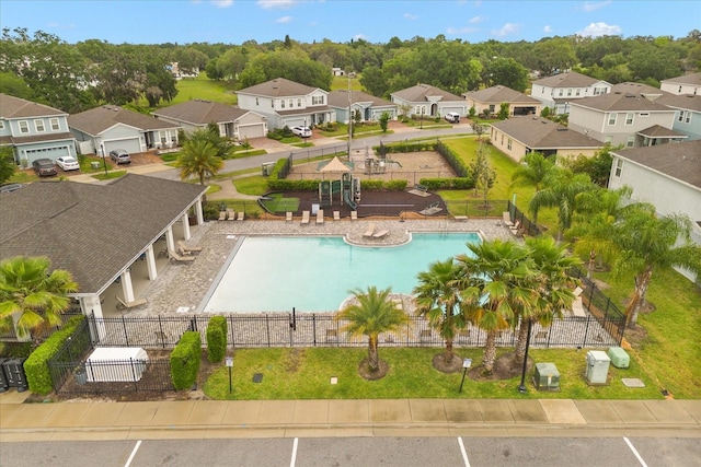 4301 Creek Bank Dr, Kissimmee, FL 34744 - birds eye view of property with a residential view