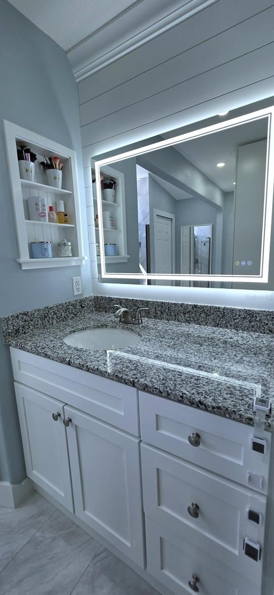 bathroom featuring vanity