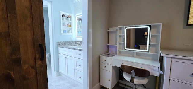 office with a sink