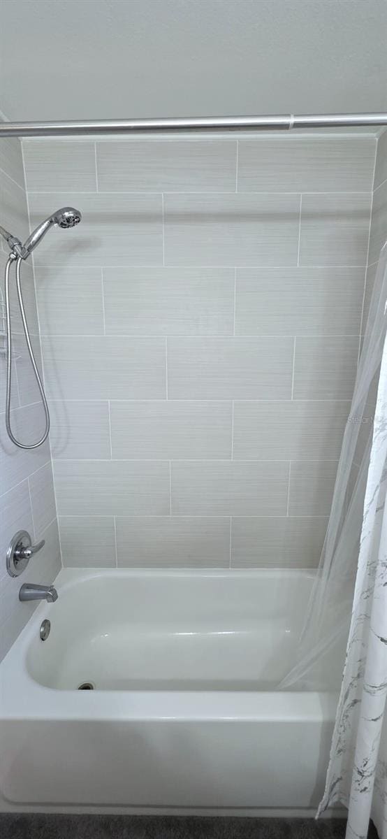 full bathroom featuring shower / tub combo