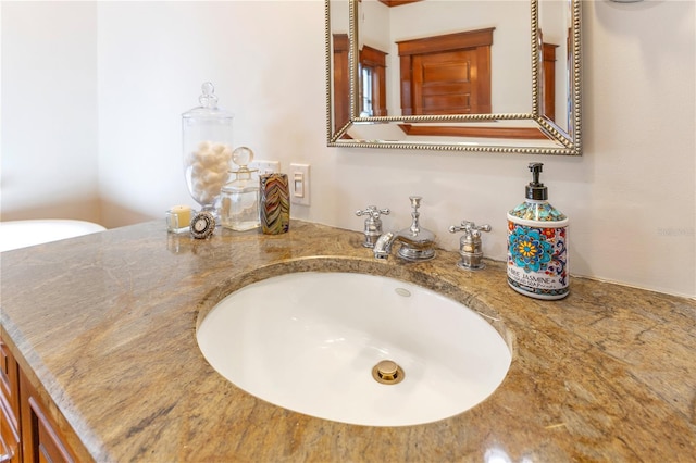 bathroom featuring vanity