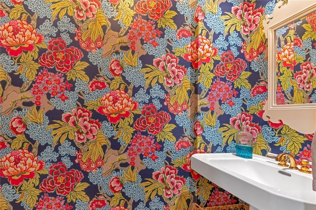 bathroom with a sink