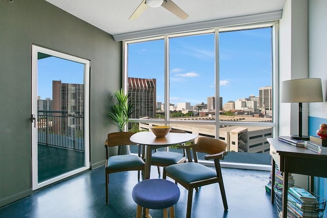 322 E Central Blvd Unit 1008, Orlando, FL 32801 - interior space with a healthy amount of sunlight and a city view