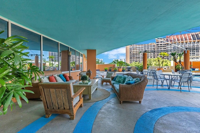 322 E Central Blvd Unit 1008, Orlando, FL 32801 - view of patio / terrace with outdoor lounge area