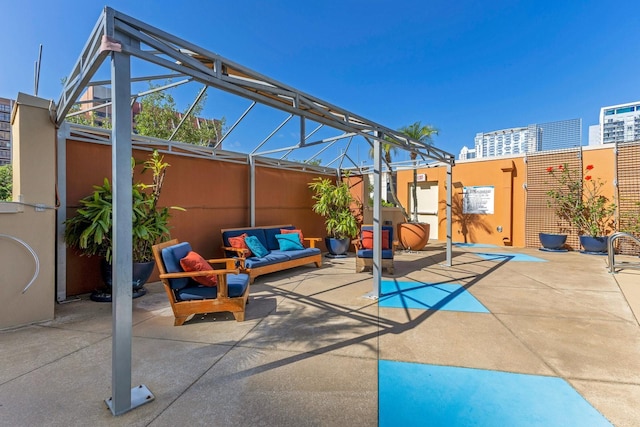 322 E Central Blvd Unit 1008, Orlando, FL 32801 - view of patio / terrace with a lanai