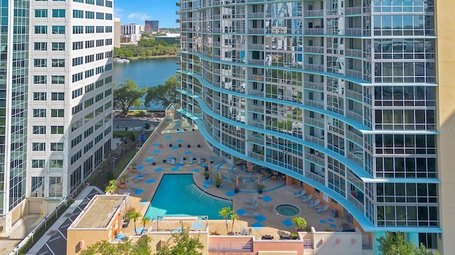 322 E Central Blvd Unit 1008, Orlando, FL 32801 - exterior space with a view of city and a water view