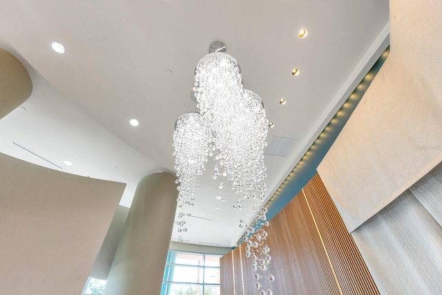 322 E Central Blvd Unit 1008, Orlando, FL 32801 - interior details featuring recessed lighting and a chandelier