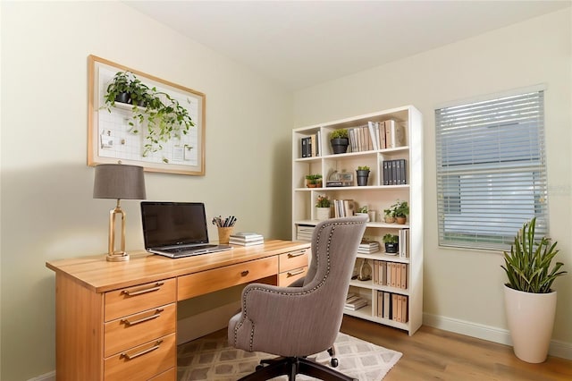 3835 Rock Hill Loop, Apopka, FL 32712 - office area with baseboards and light wood-type flooring
