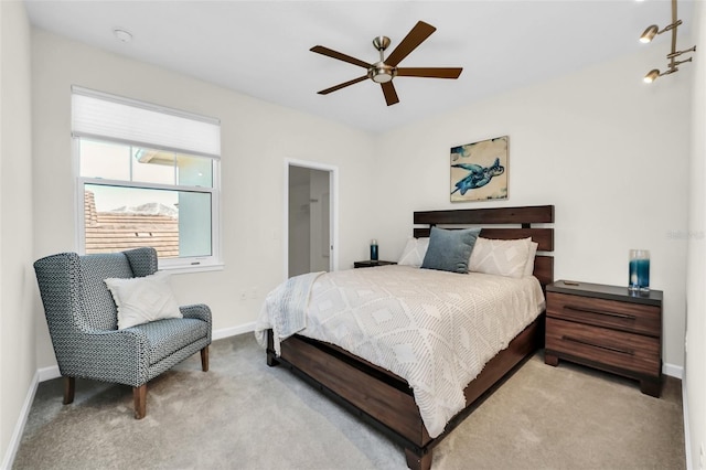 2172 Sherbrook Ave, Davenport, FL 33837 - bedroom featuring ceiling fan, light colored carpet, and baseboards