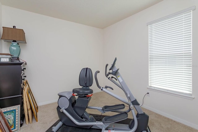 6960 Audobon Osprey Cv, Harmony, FL 34773 - exercise room featuring carpet flooring and baseboards