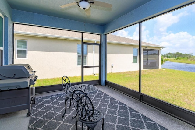 6960 Audobon Osprey Cv, Harmony, FL 34773 - sunroom / solarium with ceiling fan