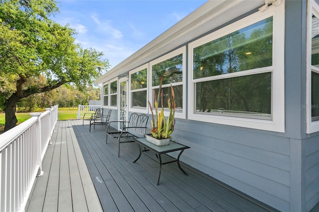 6330 Oil Well Rd, Clermont, FL 34714 - view of wooden terrace
