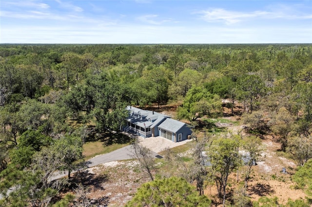 6330 Oil Well Rd, Clermont, FL 34714 - birds eye view of property featuring a forest view