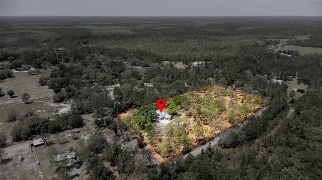 6330 Oil Well Rd, Clermont, FL 34714 - birds eye view of property with a wooded view