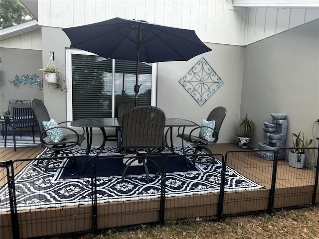 view of patio / terrace with outdoor dining space