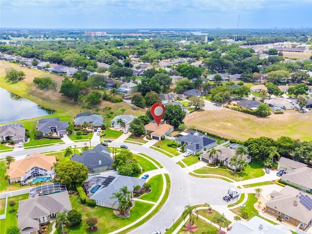 8023 Canyon Lake Cir, Orlando, FL 32835 - aerial perspective of suburban area featuring a large body of water