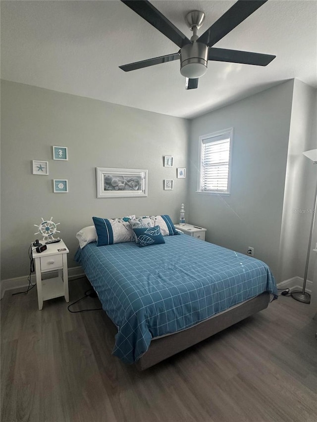 2137 Apian Way, Port Charlotte, FL 33953 - bedroom featuring wood finished floors, baseboards, and a ceiling fan