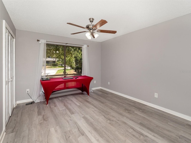 490 Burnt Tree Ln, Apopka, FL 32712 - bedroom featuring baseboards, ceiling fan, and wood finished floors