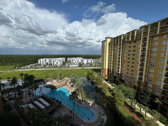 8125 Resort Village Dr Unit 51006, Orlando, FL 32821 - bird's eye view featuring a water view