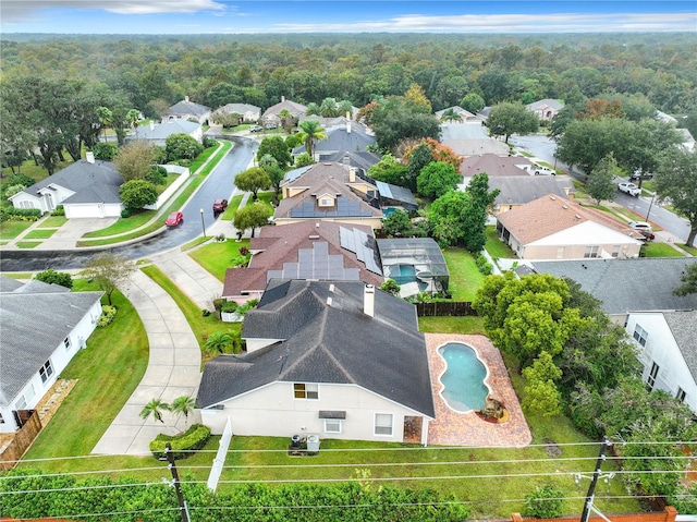 10915 Piping Rock Cir, Orlando, FL 32817 - birds eye view of property featuring a residential view