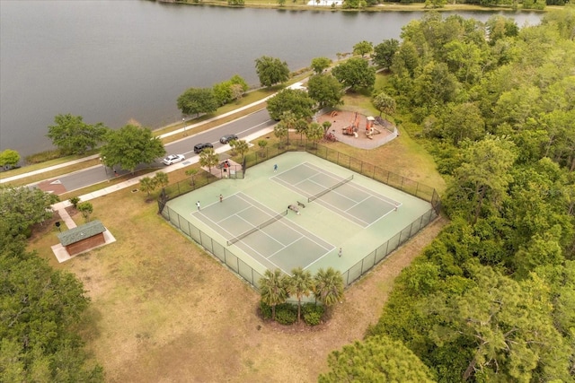 10866 Sunset Ridge Ln, Orlando, FL 32832 - birds eye view of property with a water view